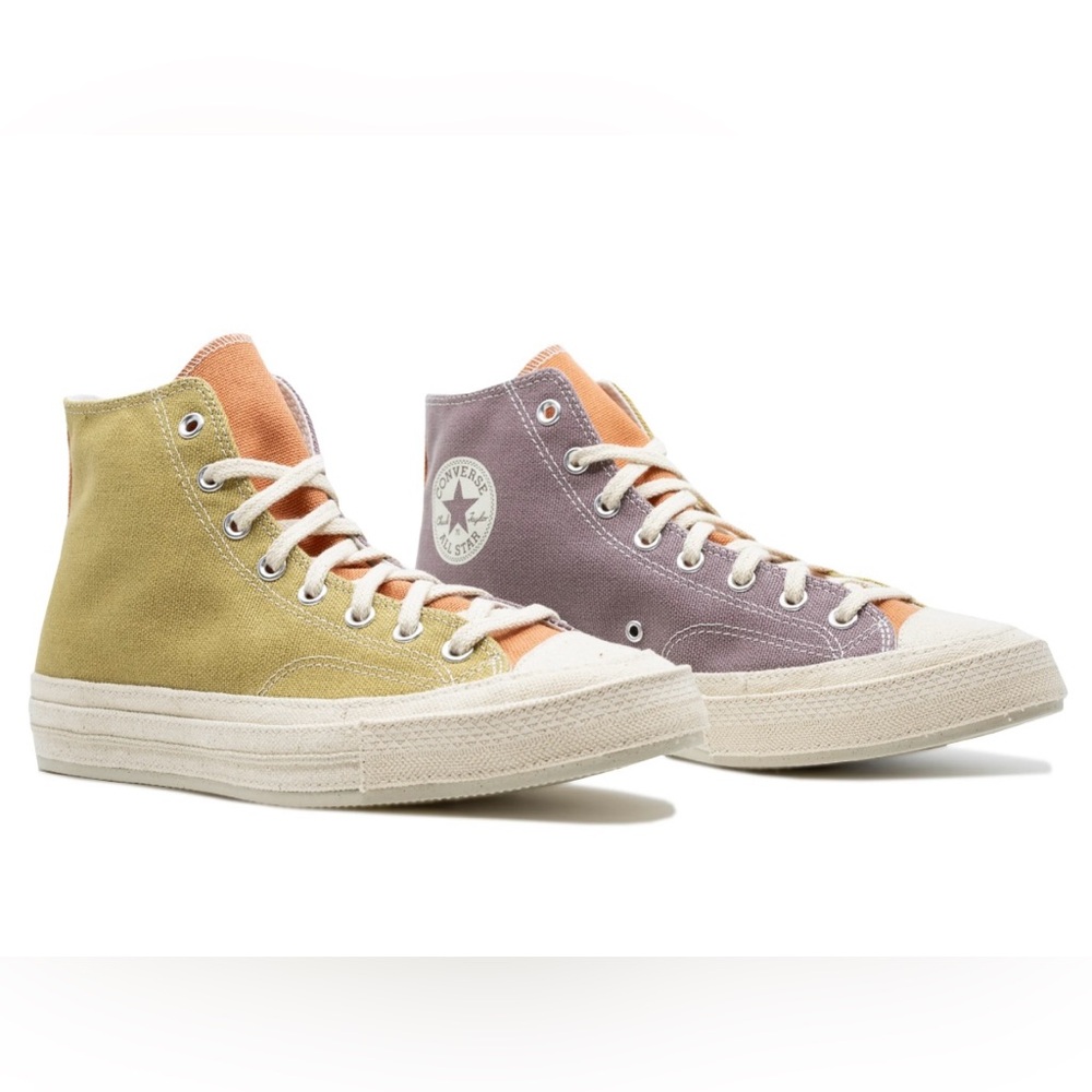 Converse High Top Sneakers in Mustard, Rust, and Mauve - Picture 2 of 12